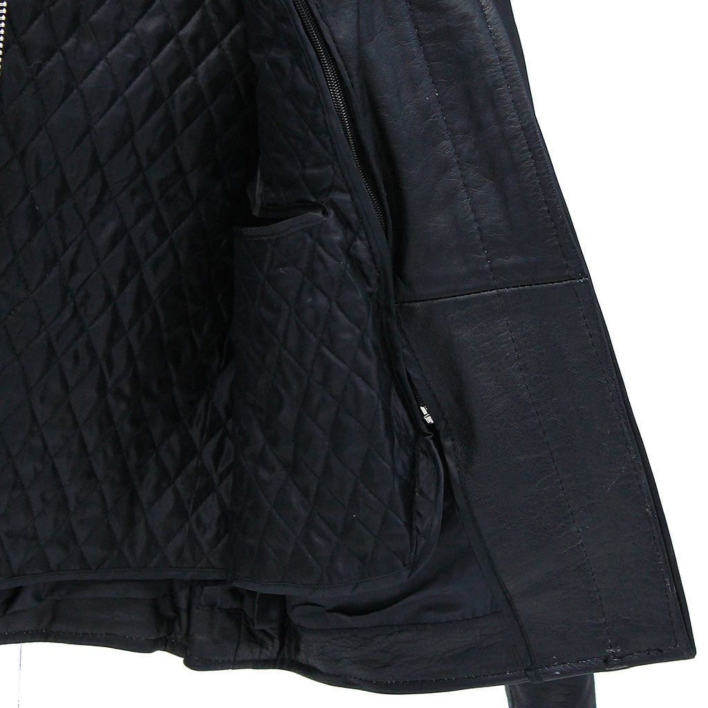 Women's Genuine Buffalo Leather Scooter Jacket #L2720ZGK (S-L)