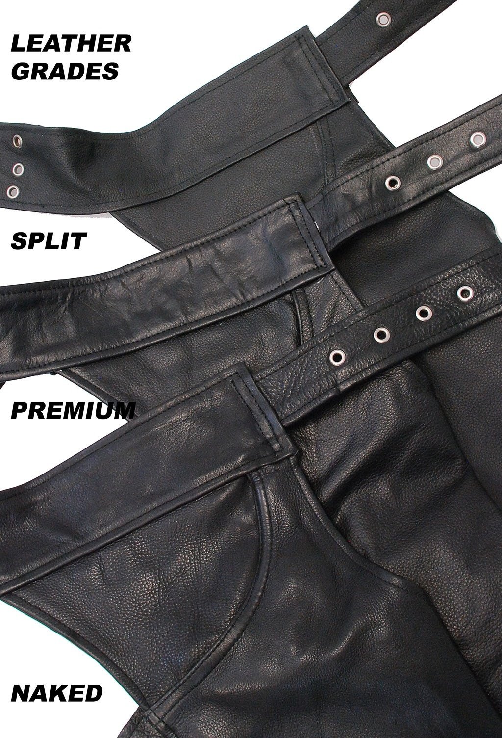Brown Fringe Premium Leather Chaps - Special #C116FKN (L-3X)
