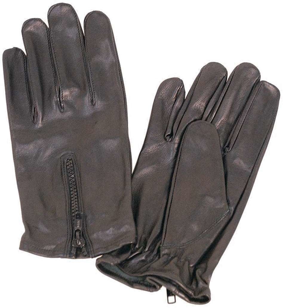 Leather Driving Gloves with Zipper Back #G743ASZ