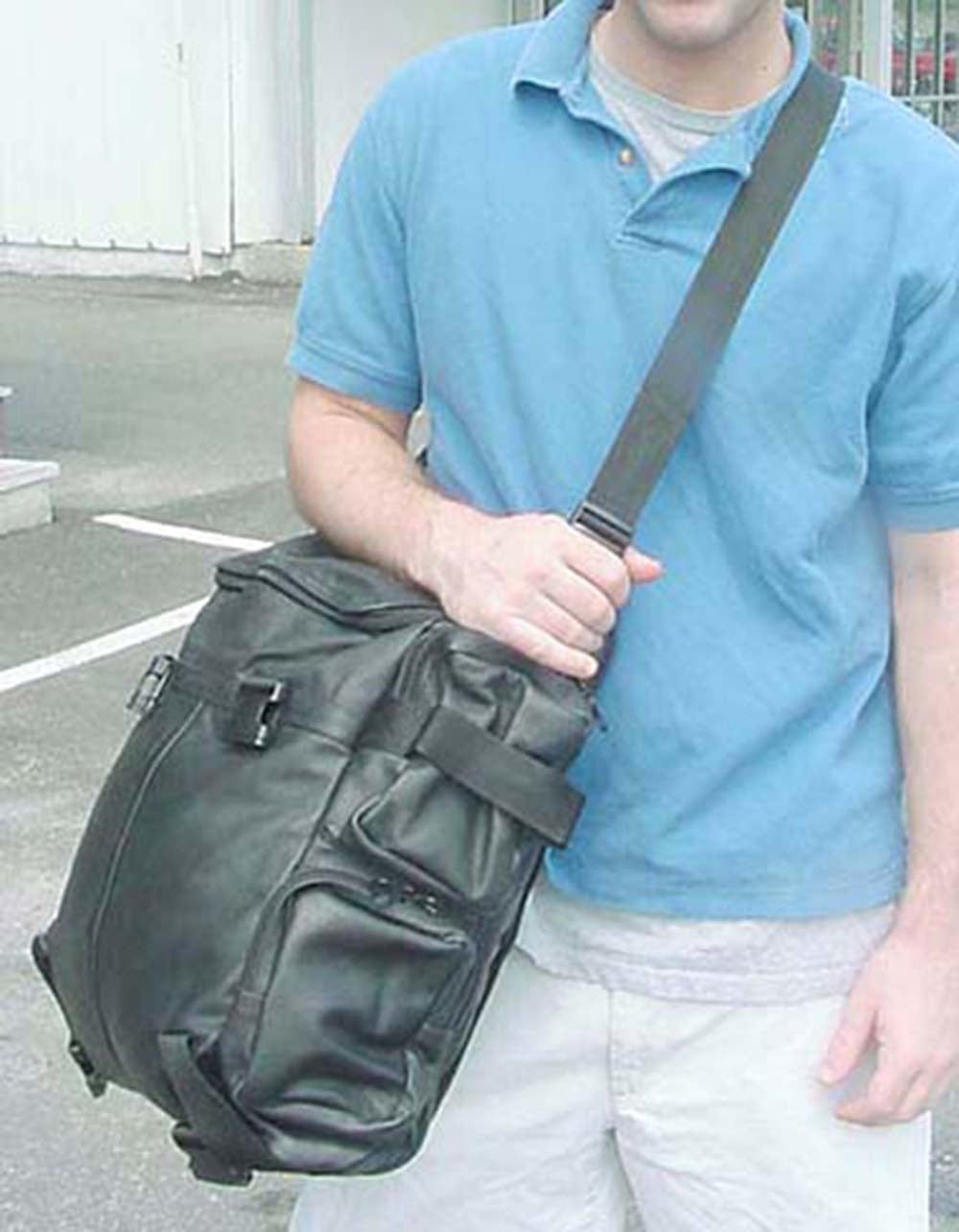Extra Large Leather Motorcycle Sissy Bar Bag Backpack Travel Pack #SBX306K
