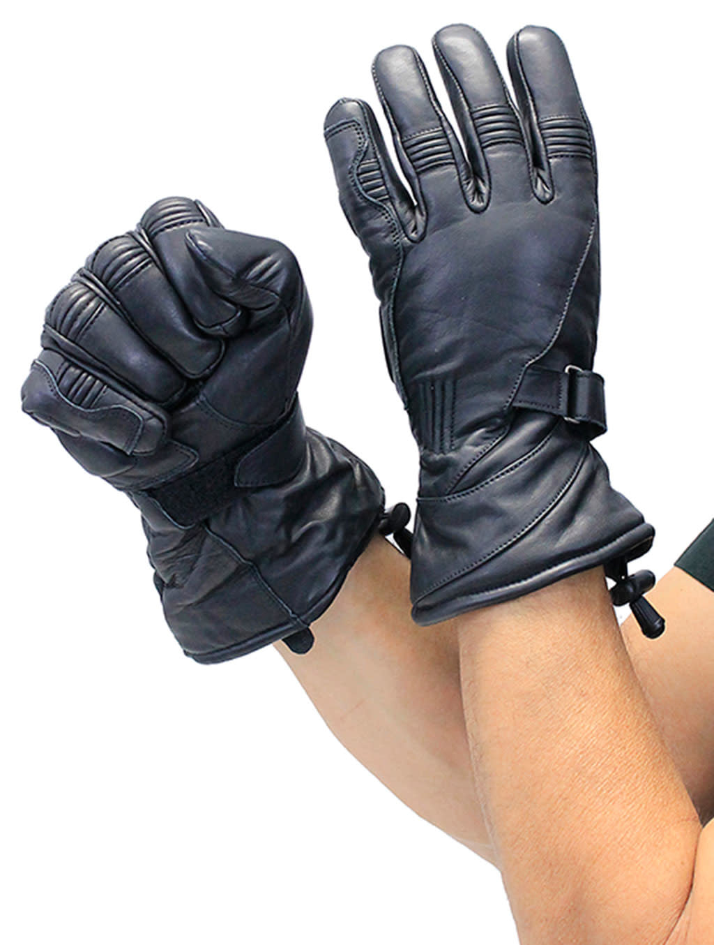 Ultra Premium Gauntlet Motorcycle Gloves #G8418NK