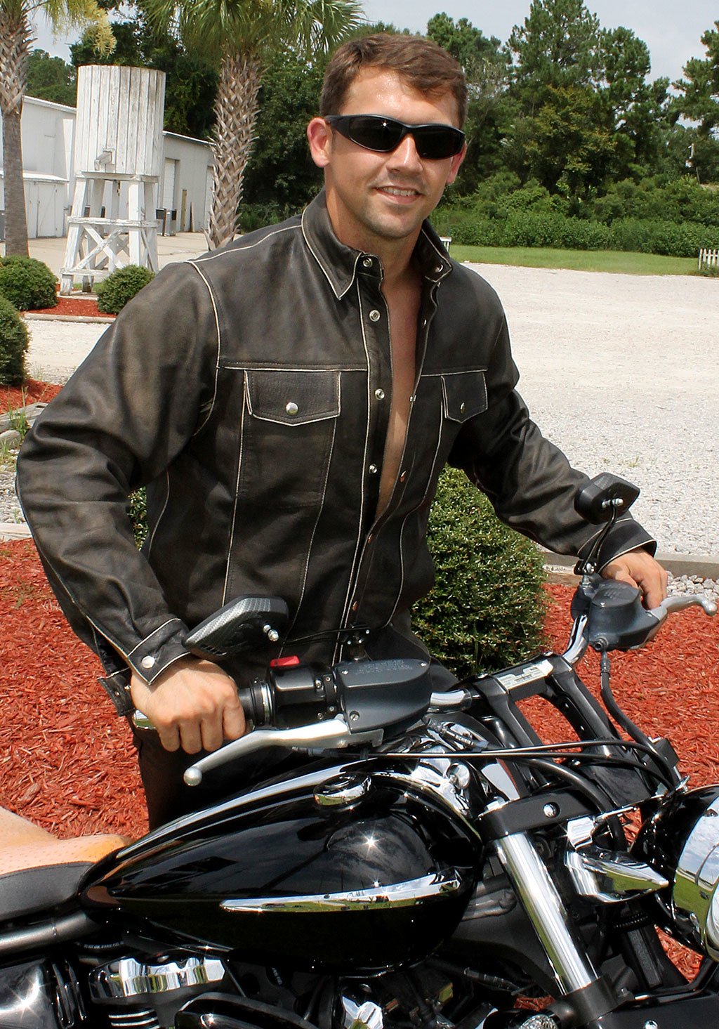 Classic Vintage Leather Shirt - Jean Style Jacket #MSA9012N (XL-2X)