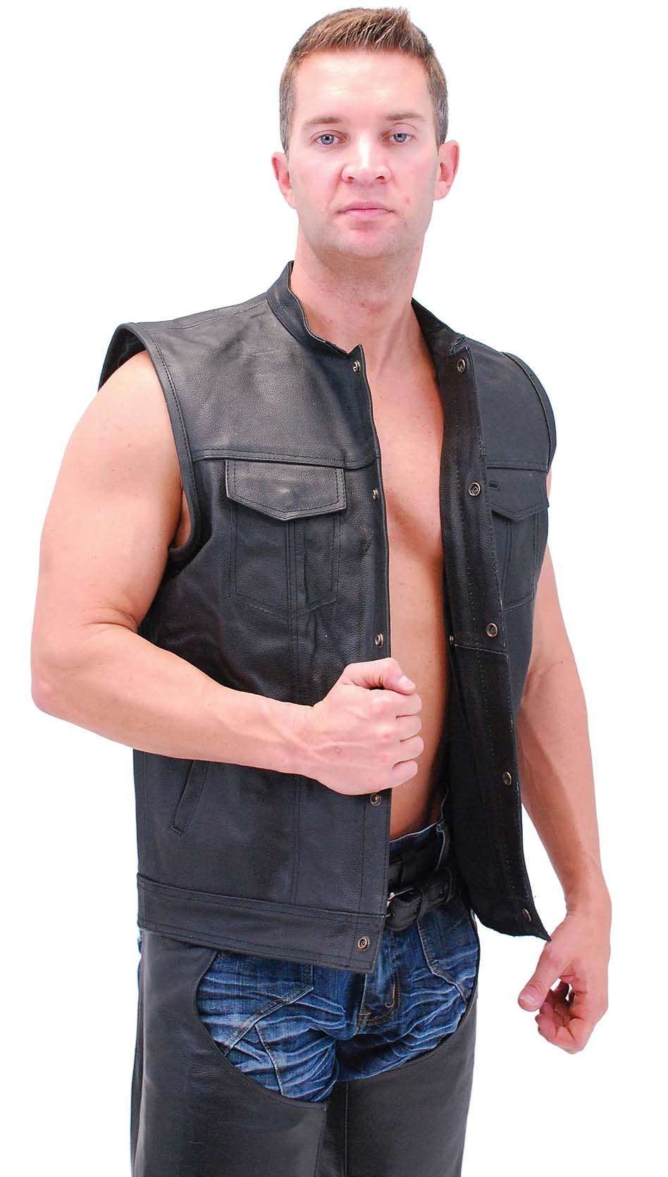 Men's Concealed Pocket Club Vest w/1 Piece Back #VM320GK (40-52)