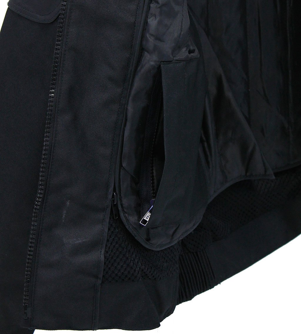 Leather and Textile Vented Women's Biker Jacket #LC2179VZK (XS,S,3X)