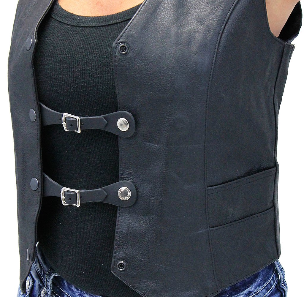 Leather Vest Extenders with Buckles #VC17070BU
