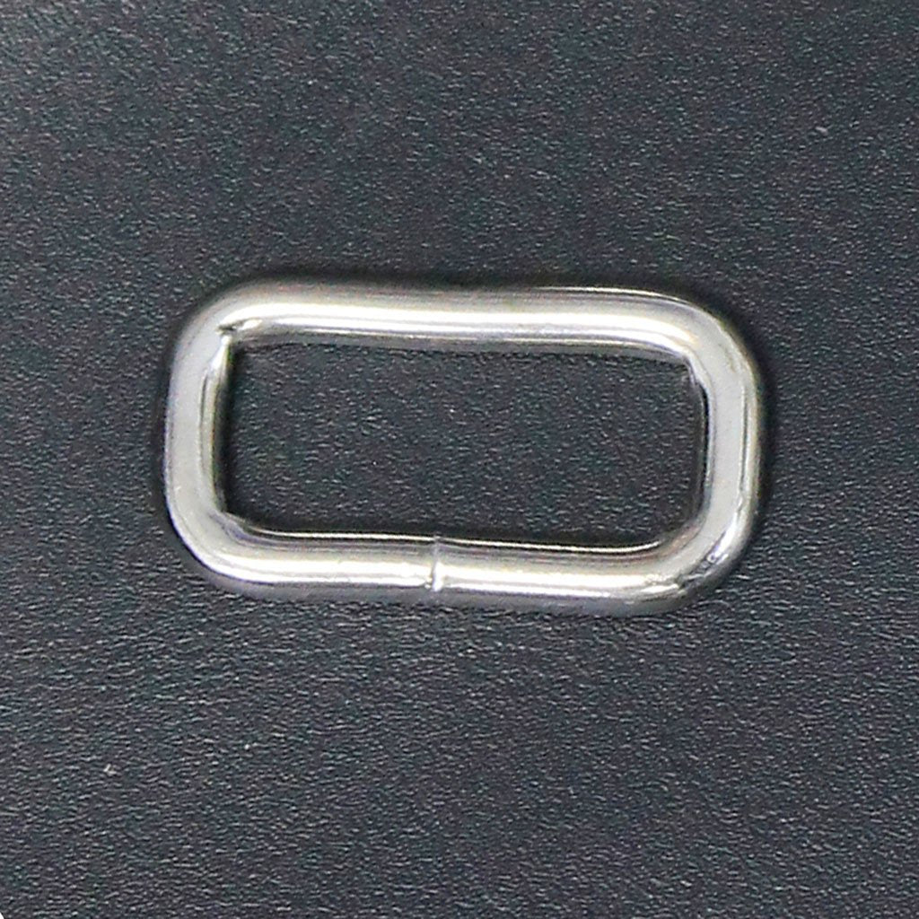 250 pcs 1" Nickel Plated Rectangle Rings #ZD100S