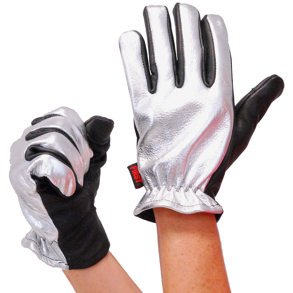 Women's Chrome Motorcycle Gloves - SPECIAL #GL3014S ()