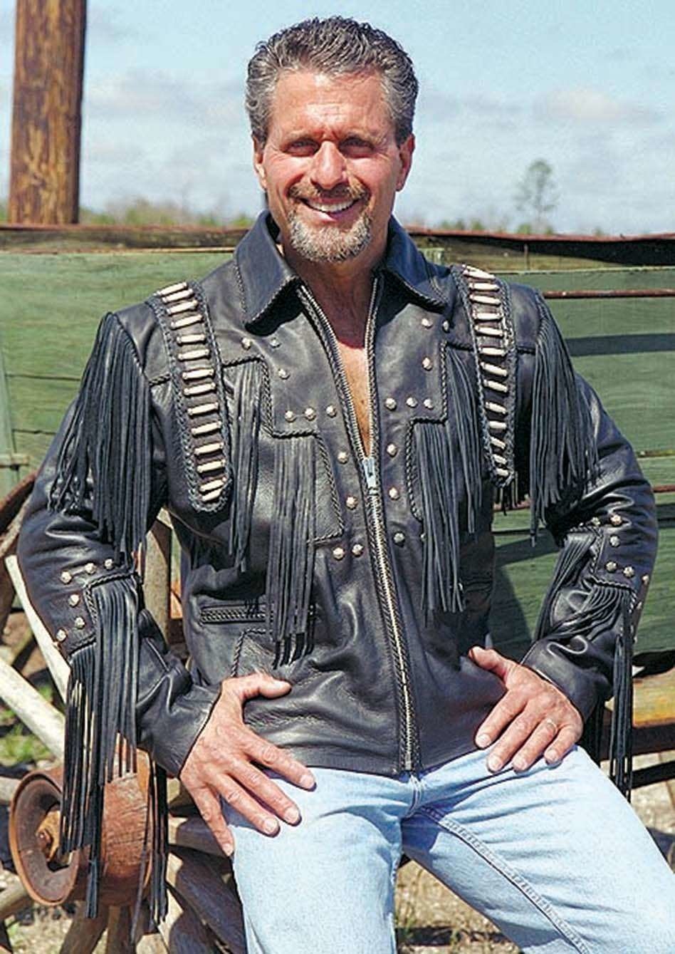Bones & Braids Fringe Leather Jacket #M1706FBB